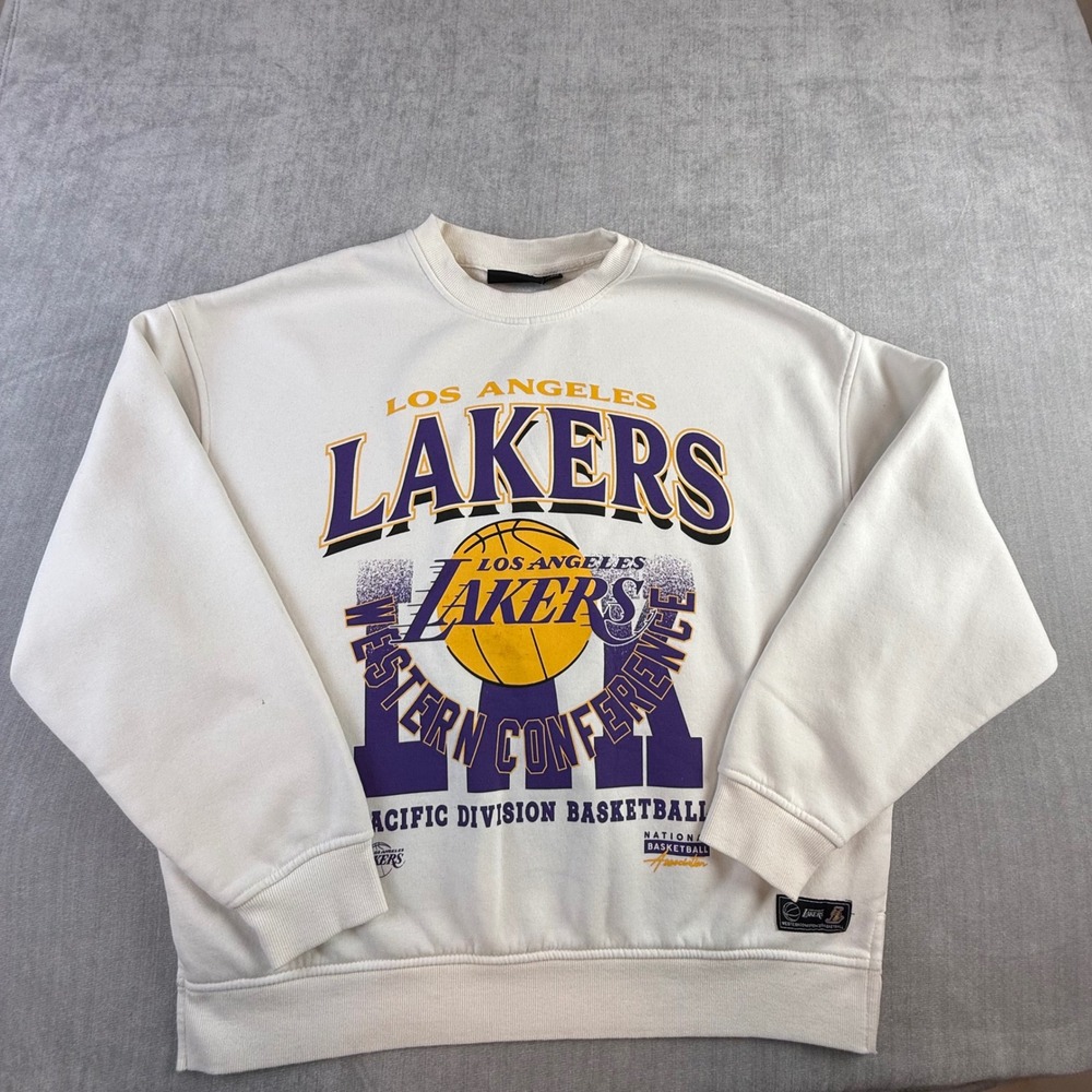 Los Angeles Lakers NBA Western Conference Basketball Sweatshirt Men's Size S